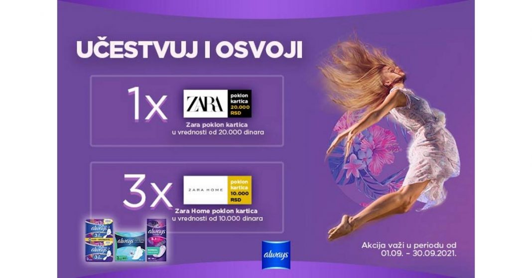 Always i ZARA poklon kartica