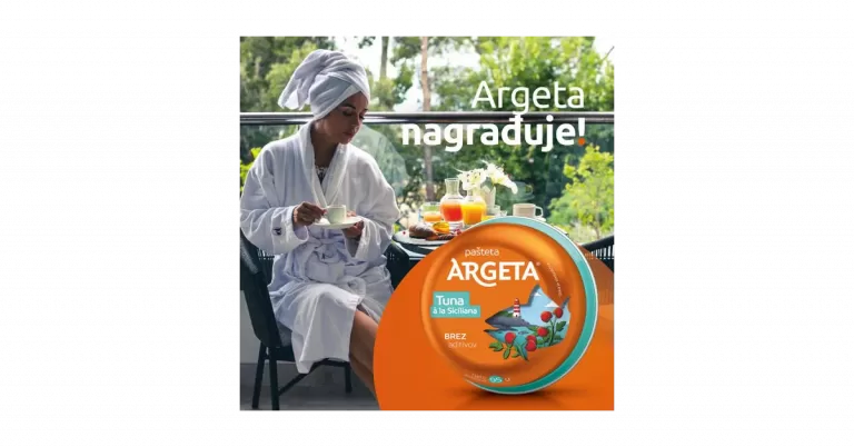 Žena za stolom i Argeta pašeteta