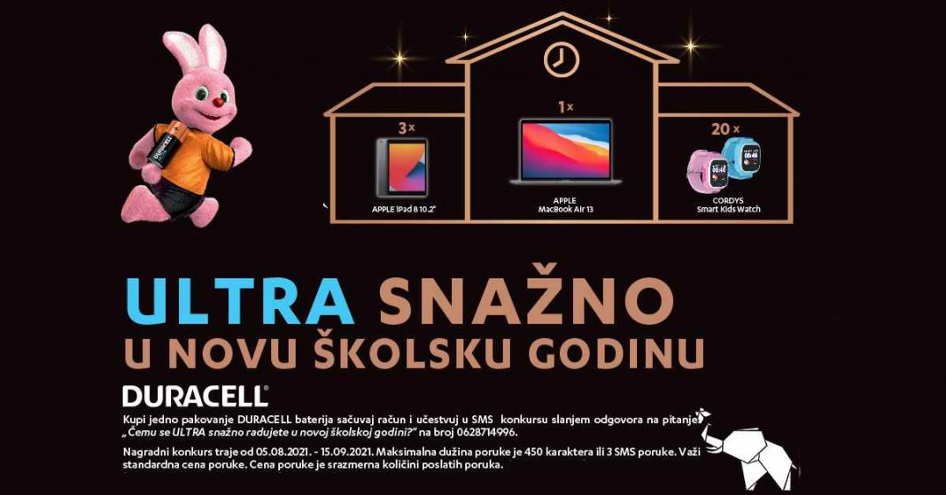 Duracell zec, Apple MacBook Air, iPad 8 i Cordys Smart Kids Watch
