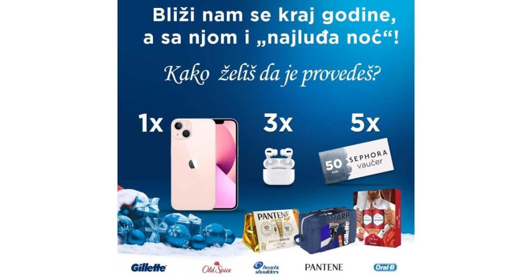 Head&Shoulders nagradna igra: Savršena novogodišnja noć P&G konkurs 2021