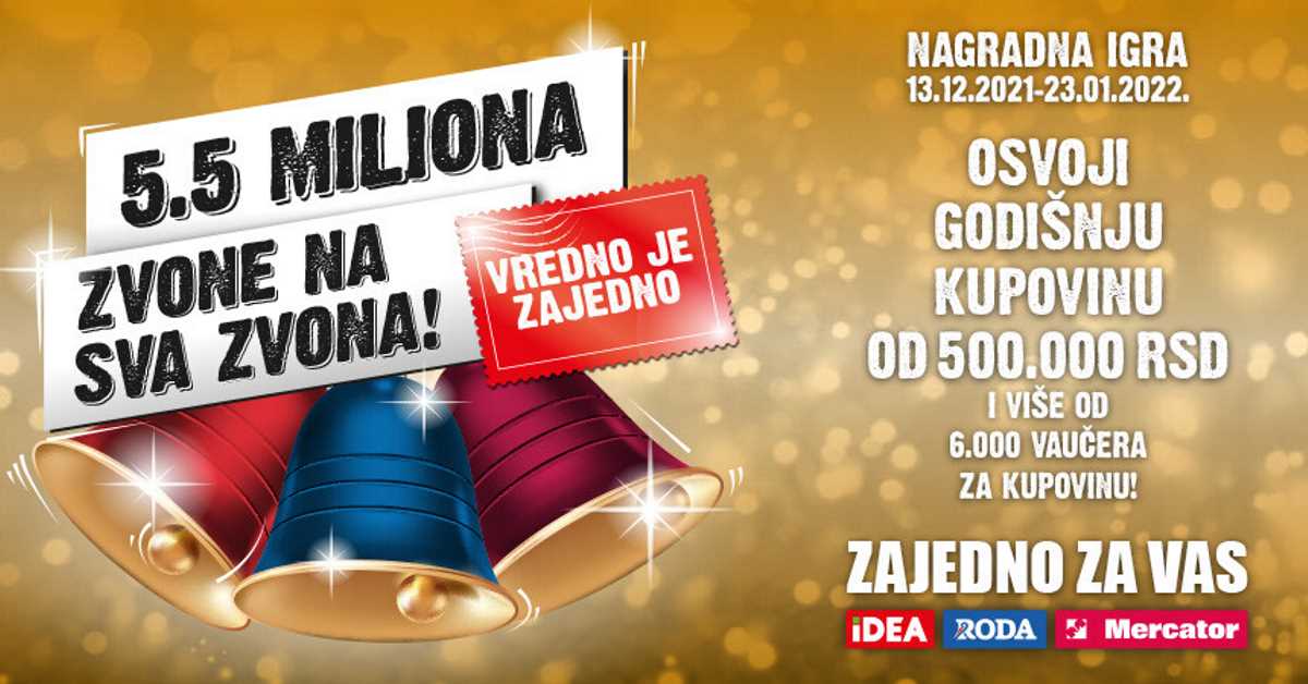 Vredno Je Zajedno Nagradna Igra Roda I IDEA Nagradna Igra Za Vau ere