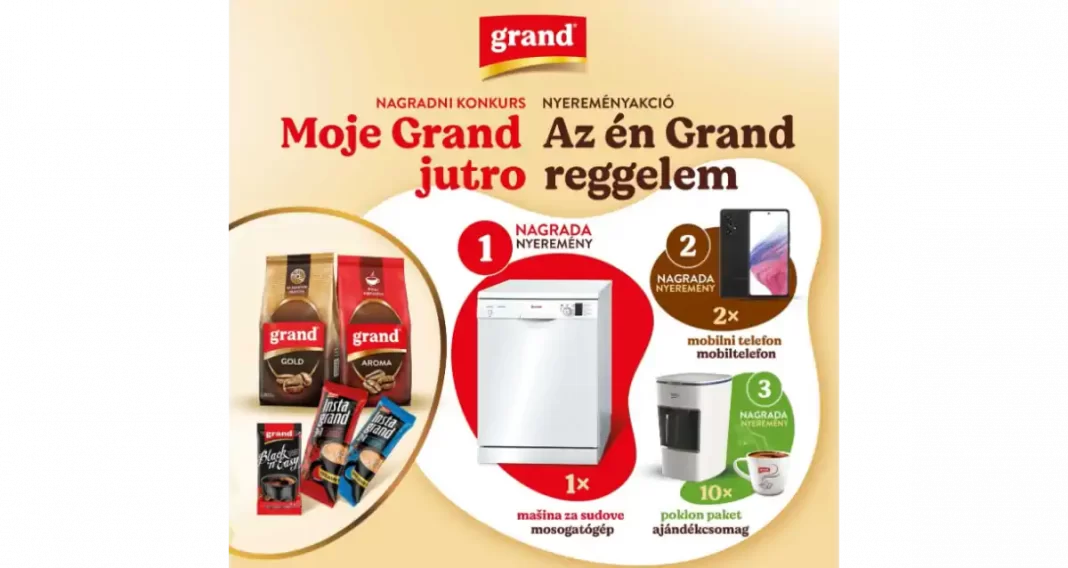 Moje Grand jutro grand kafa nagradna igra SP marketi