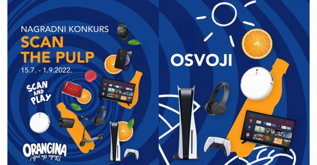 Orangina nagradna igra 2022: Scan the Pulp Srbija