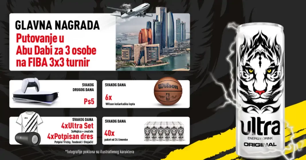Ultra nagradna igra 2022: Zakucaj Ultra Challenge nagrade na Ultrachallenge.rs