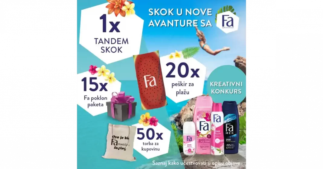 Fa nagradna igra 2022: Skok u nove avanture sa Fa