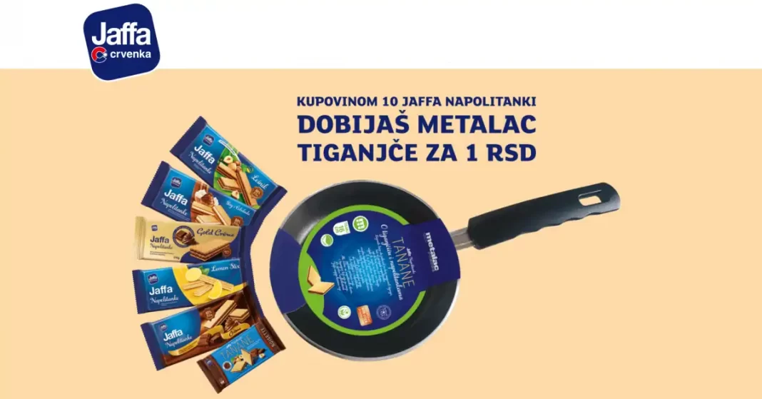 Jaffa nagradna igra 2022: Osvoji tiganjce uz Jaffa napolitanke