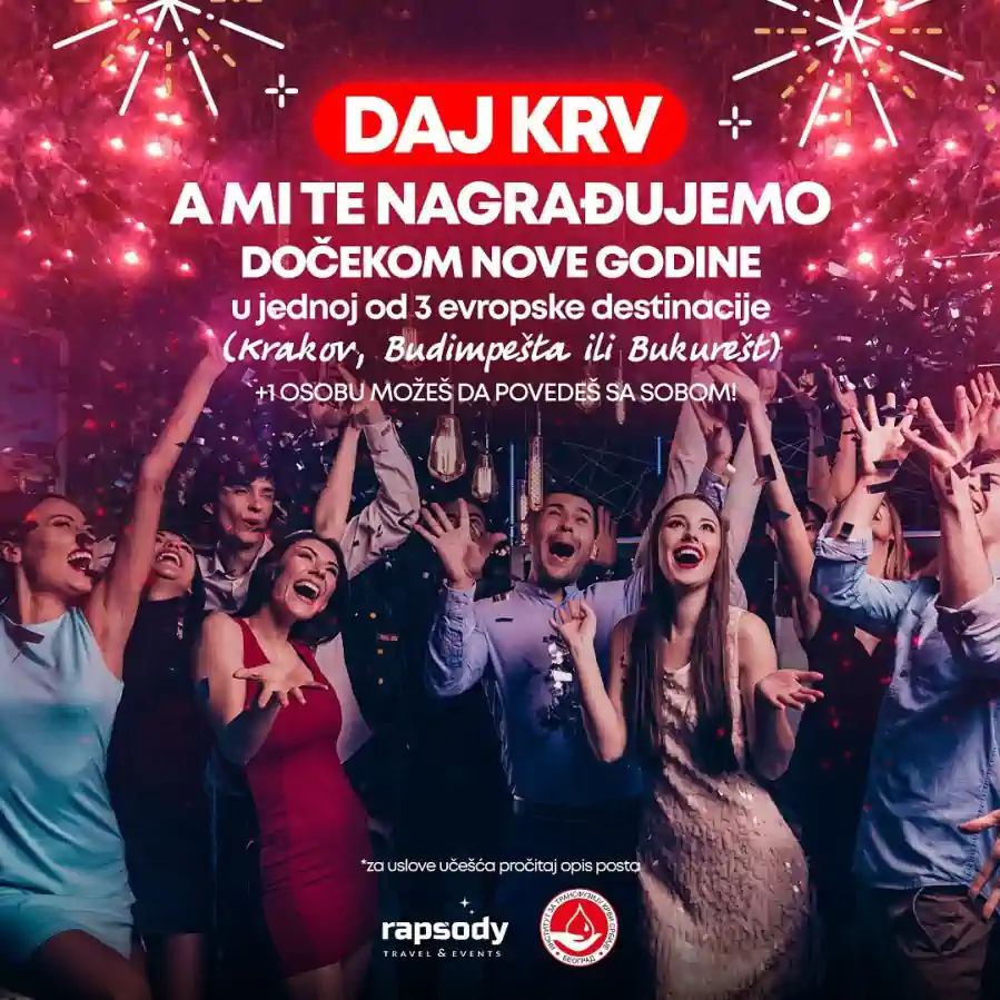 Institut za transfuziju krvi Srbije kamapanj 2022: ITKS i Rapsody travel poklanjaju putovanje