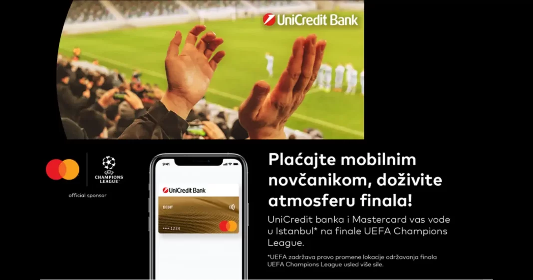 UniCredit i Mastercard nagradna igra za finale UEFA Champions League 2023