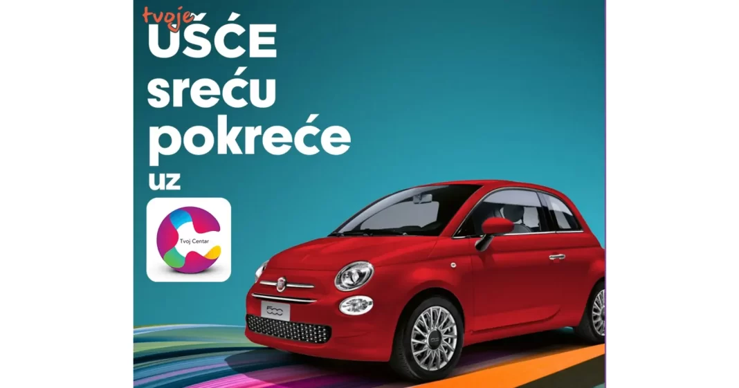 UŠĆE nagradna igra 2023 za automobi Fiat 500