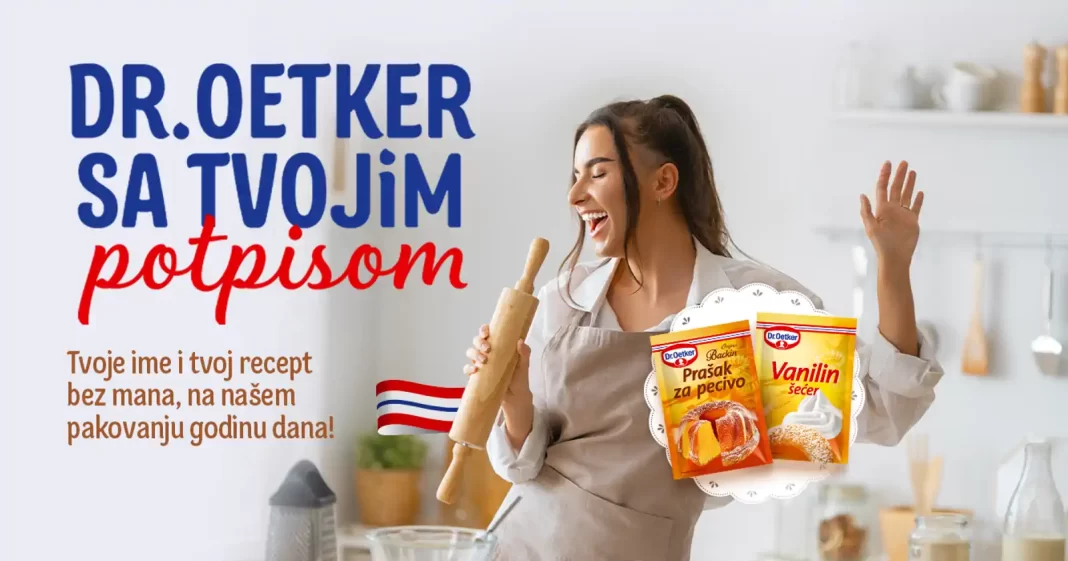 Dr. Oetker nagradna igra: Dr. Oetker sa tvojim potpisom