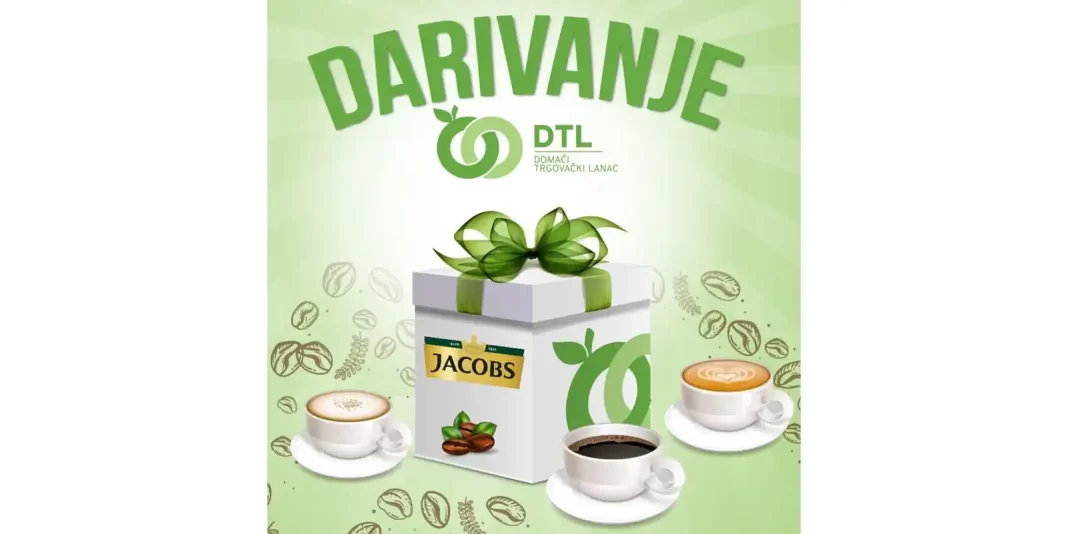 DTL darivanje za JACOBS pakete