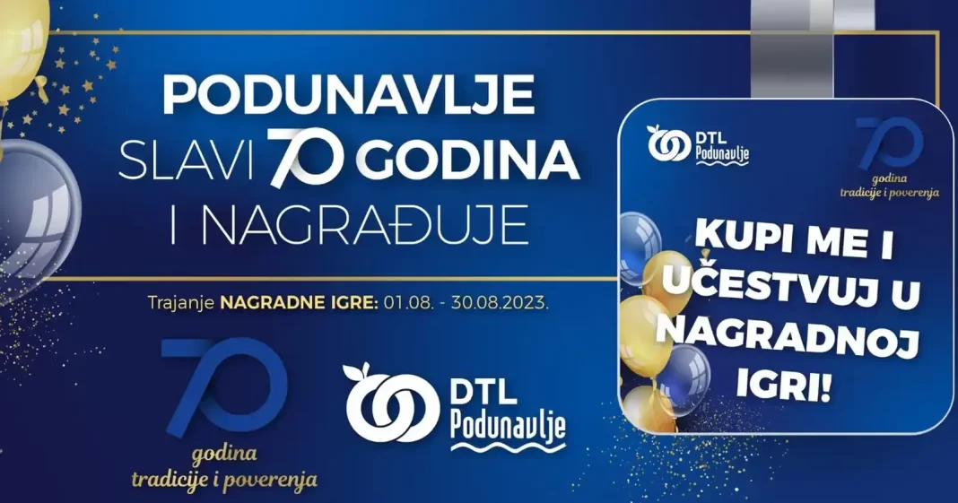 Podunavlje nagradna igra 2023: Podunavlje slavi 70 godina i nagrađuje!