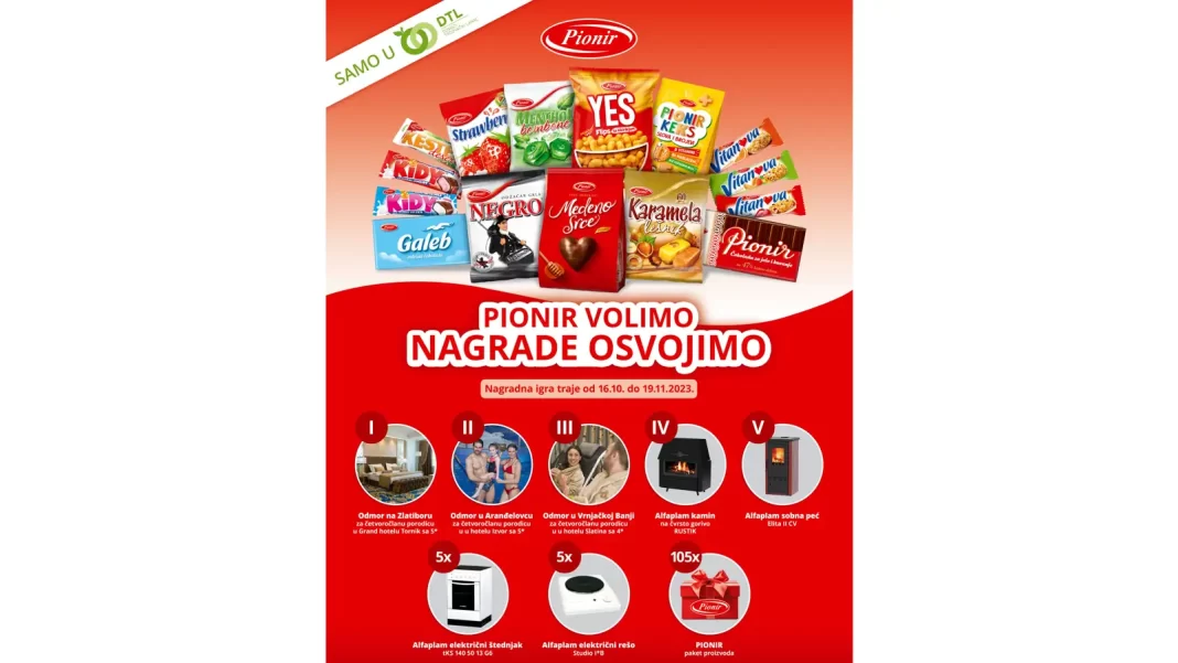 Pionir nagradna igra 2023: Pionir volimo, nagrade osvojimo!