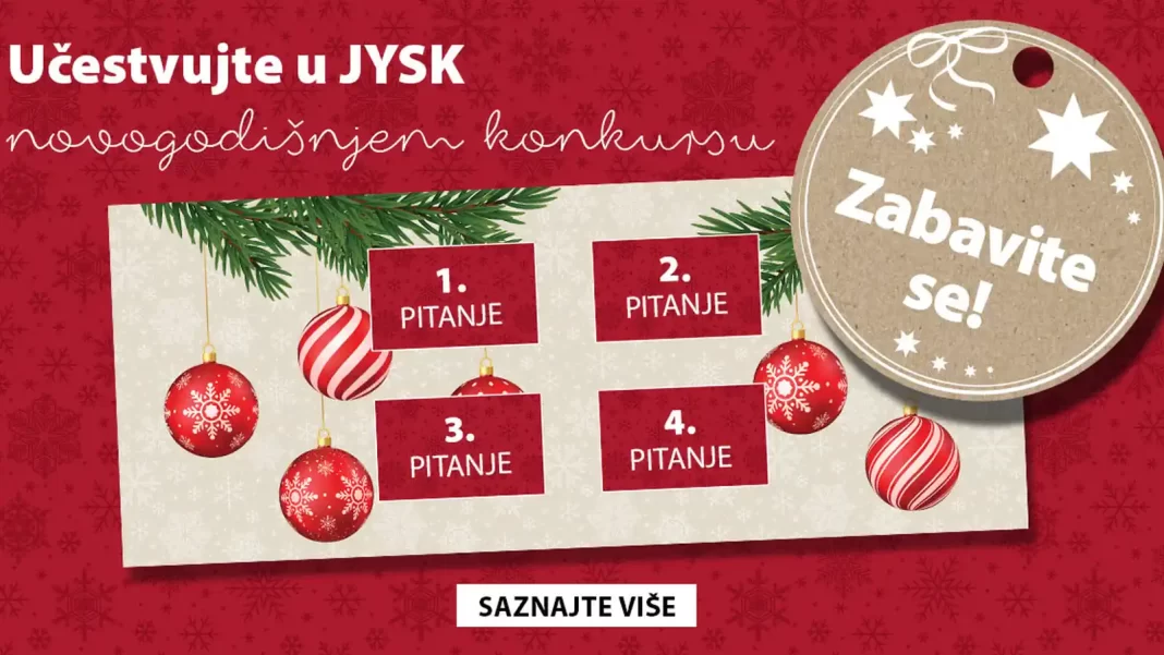 JYSK nagradna igra 2023: Novogodišnji kreativni konkurs