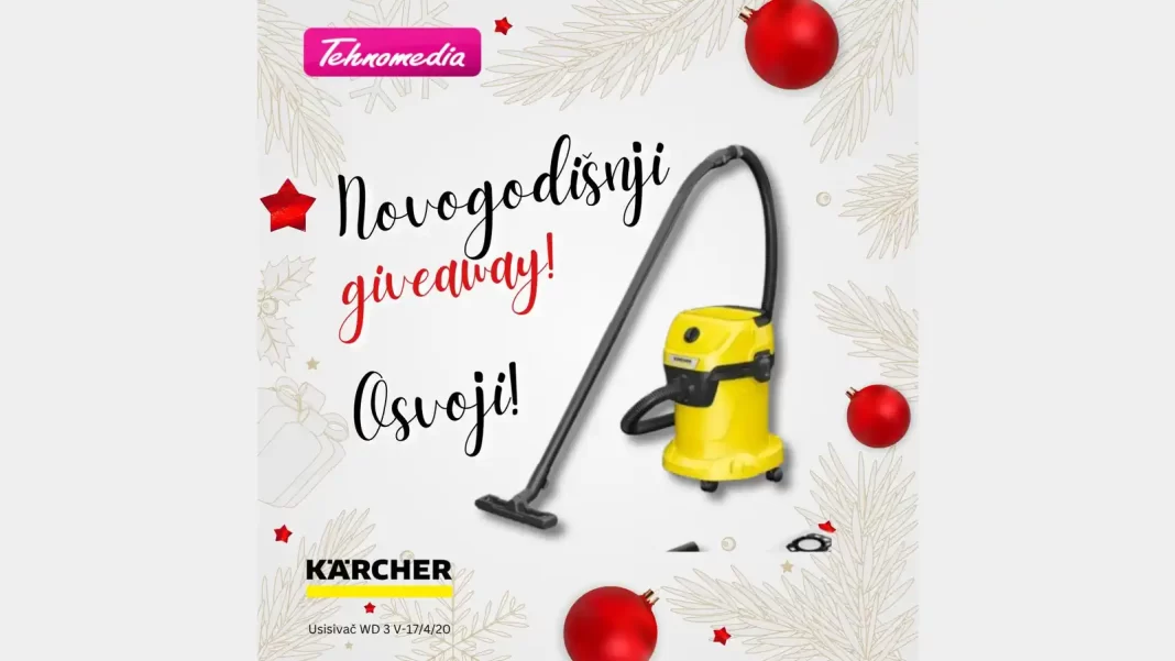 Tehnomedia nagradna igra 2023: Osvoji Karcher usisivač!