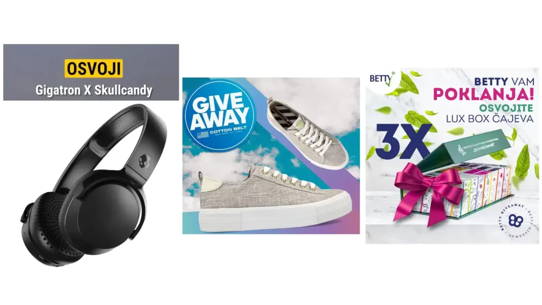 3 besplatna giveawaya na Instagramu 2024-05-07