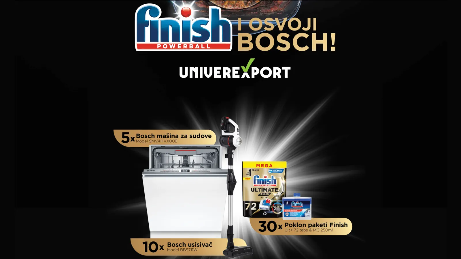 Finish nagradna igra: Kupi Finish i osvoji Bosch
