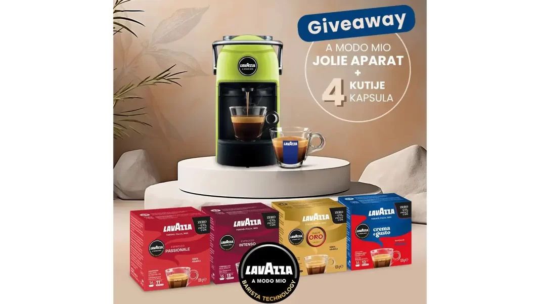 Besplatan Lavazza giveaway za Lavazza Jolie A Modo Mio kafe aparat