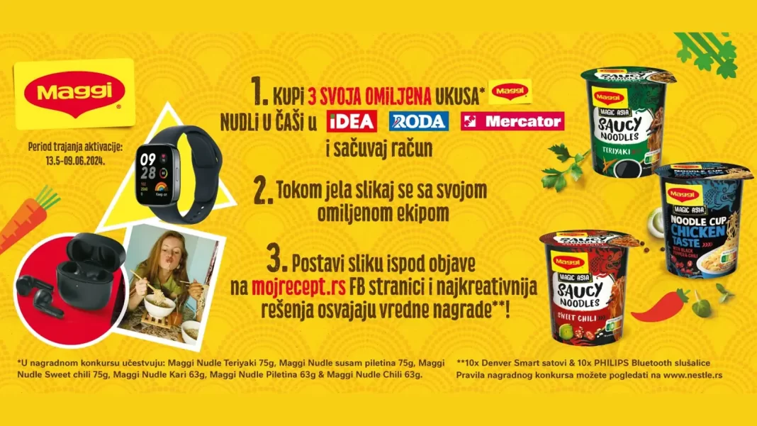 MAGGI nagradna igra: MAGGI Nudle za nagrade
