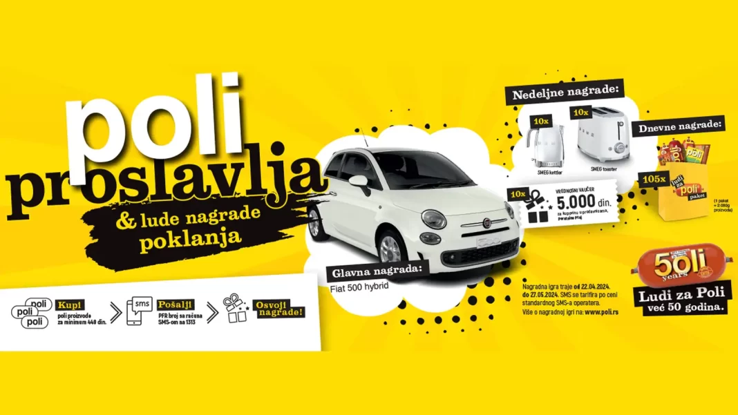Poli nagradna igra 2024: Poli proslavlja i lude nagrade poklanja!