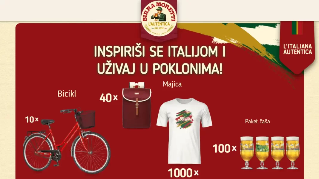 Birra Moretti nagradna igra 2024 Inspirisani Italijom