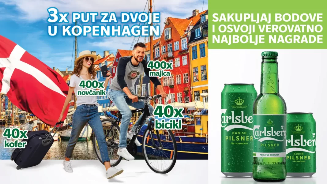 Carlsberg pivo nagradna igra za putovanje u Kopenhagen