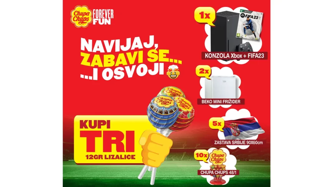 CHUPA CHUPS nagradna igra 2024 CHUPA CHUPS nagradna igra 2024