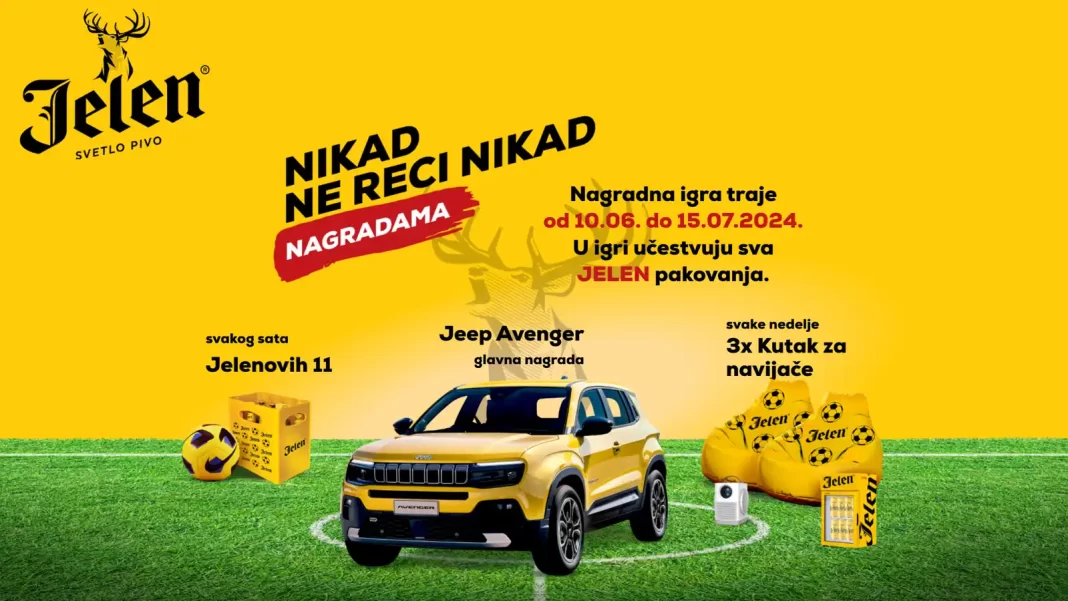 Jelen nagradna igra 2024 za automobil Jeep Avenger