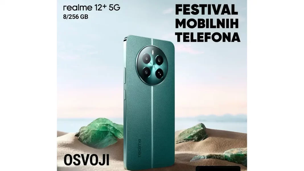 Gigatron giveaway: Osvoji mobilni telefon REALME 12+ 5G 8/256GB