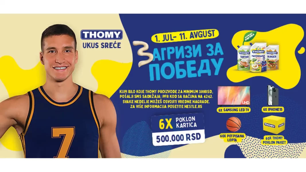 Nestle nagradna igra uz THOMY: Zagrizi za pobedu Nestle nagradna igra uz THOMY: Zagrizi za pobedu