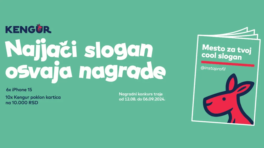 Kengur nagradna igra 2024: Najjači slogan osvaja nagrade!