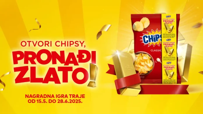 Chipsy nagradna igra 2025 za zlato: Osvoji vaučere za zlato!