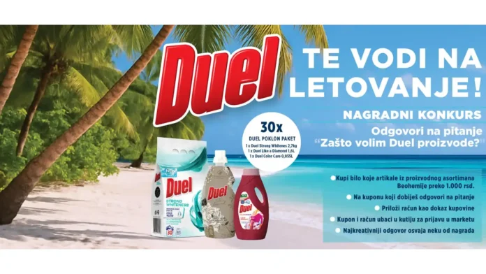 Duel nagradna igra: Duel te vodi na letovanje!