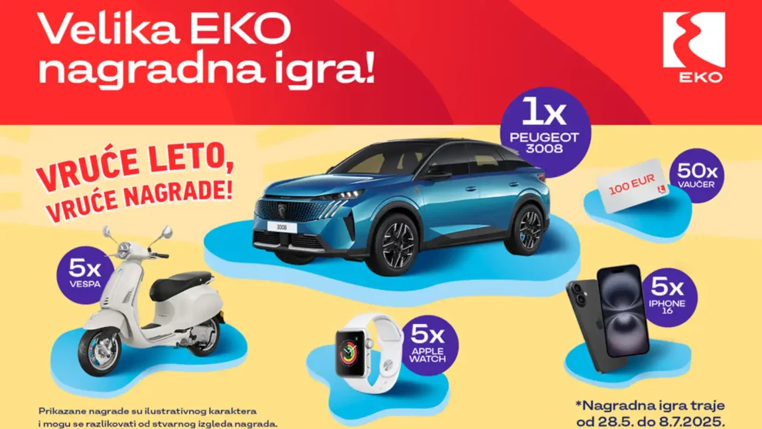 Velika EKO nagradna igra 2025 za automobil Pežo 3008