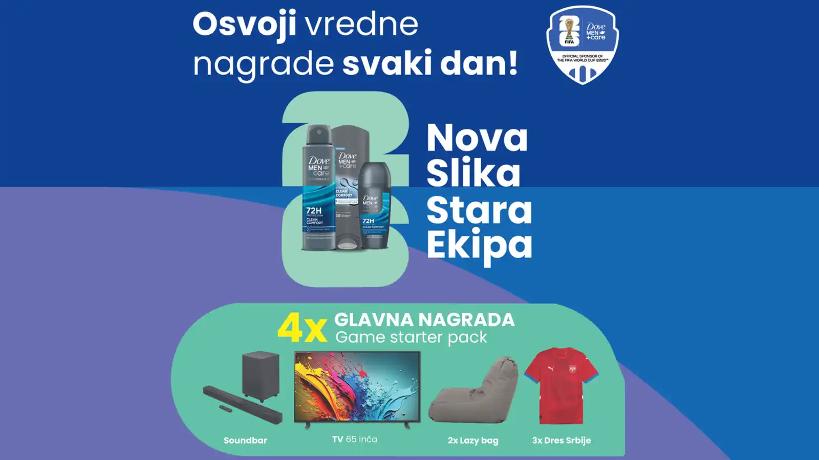 Dove nagradna igra: Osvoji vredne nagrade svaki dan!