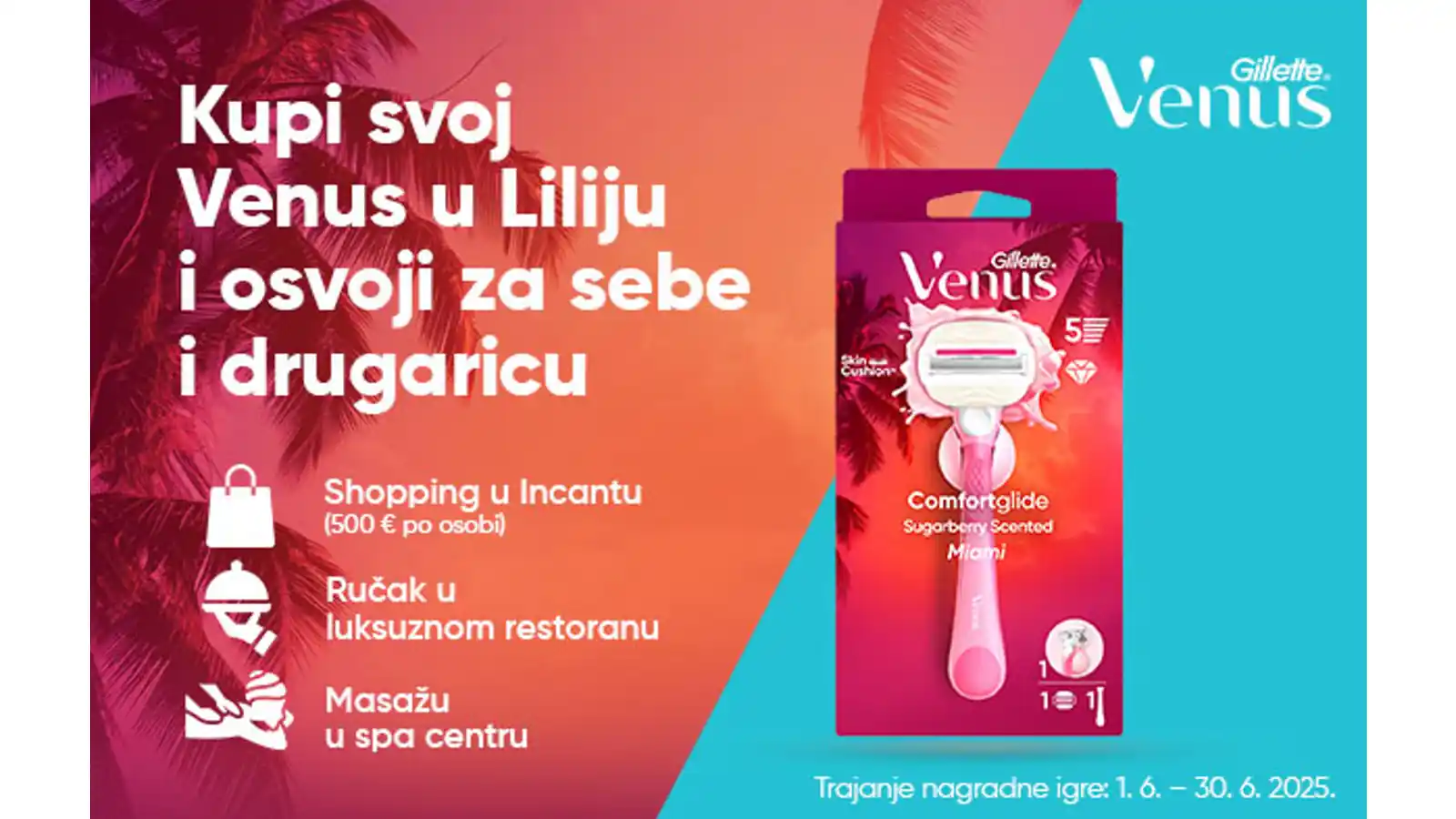 Gillette Venus: Kupi Venus Miami u Lilly i osvoji za sebe i drugaricu