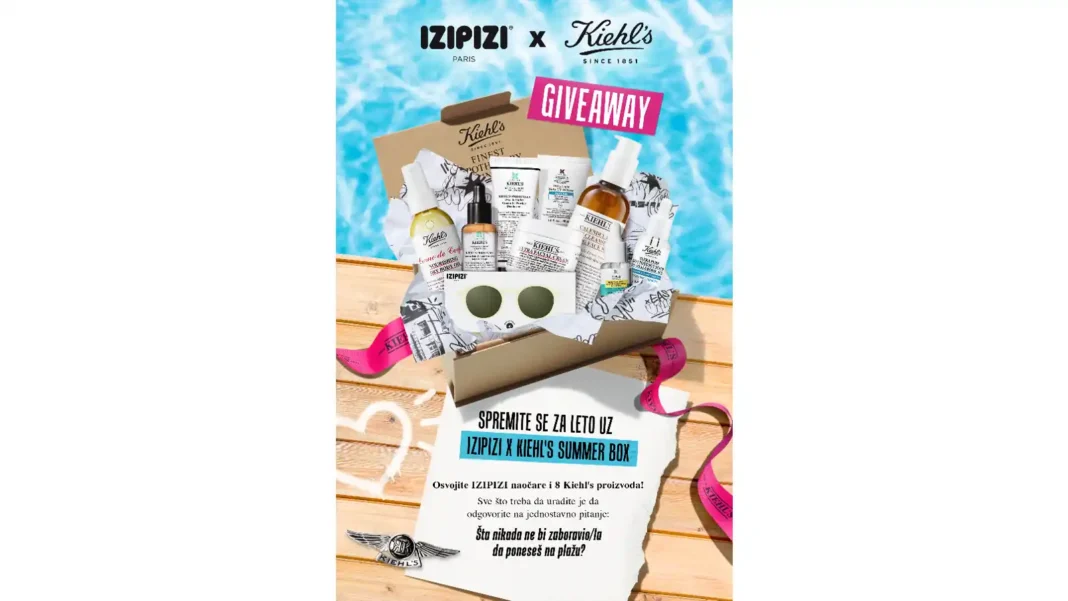 Izipizi & Kiehl's giveaway vas sprema za leto super Summer Boxom
