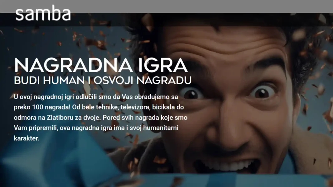 Samba nagradna igra 2025: Samba kafa nagradna igra za preko 100 nagrada