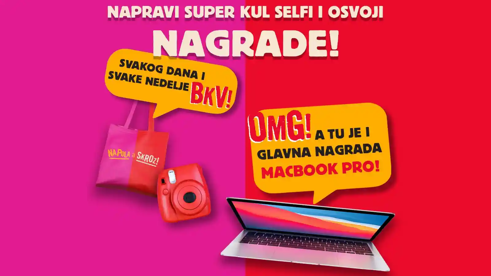Štark nagradna igra: Napola, a Skroz! – Osvoji MacBook!