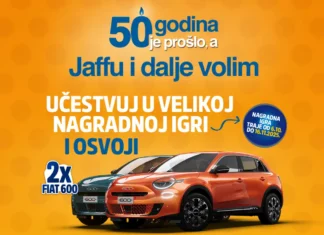 Jaffa nagradna igra: Jaffa 50 za 2 automobila FIAT 600