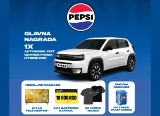 Pepsi nagradna igra 2025 za automobil Fiat GRANDE PANDA