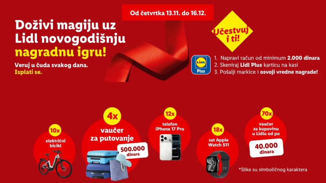 Lidl nagradna igra 2025: Novogodišnja nagradna igra 2025
