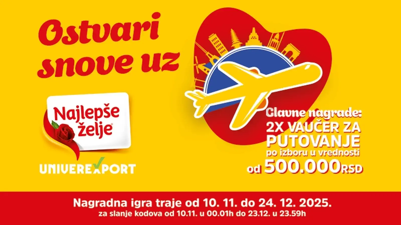 Najlepše želje nagradna igra: Ostvari snove uz Najlepše želje