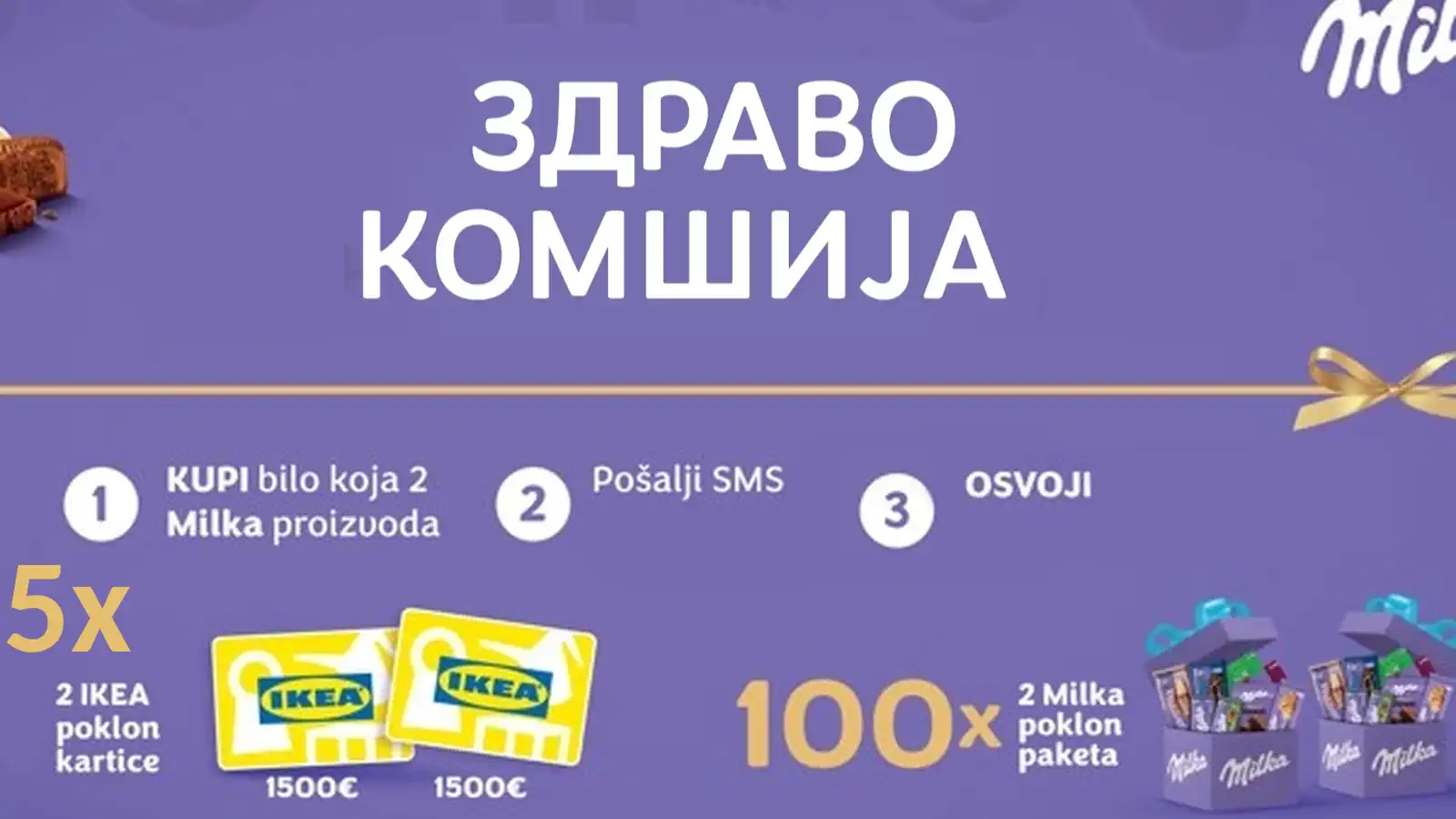 Milka nagradna igra 2026: Zdravo komšija