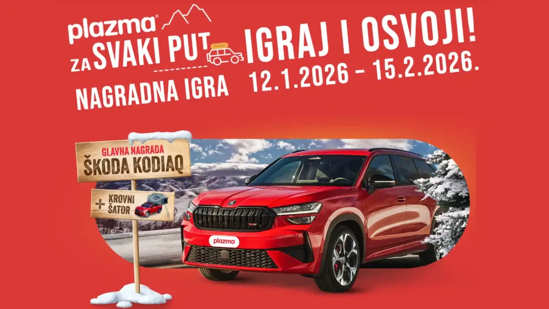 Slika automobila Škoda Kodiaq koji se može osvojiti u nagradnoj igri Plazme