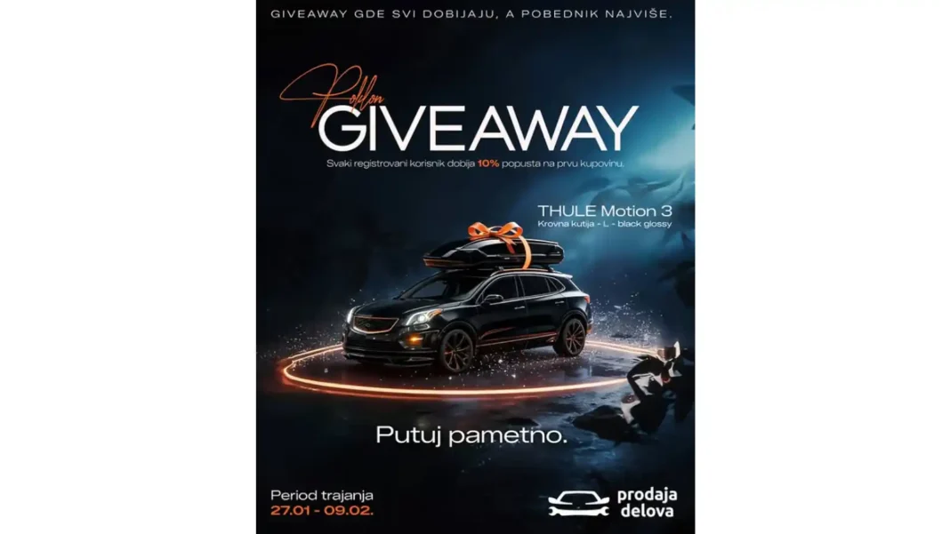 Prodaja delova nagradni konkurs: Osvoji Thule Motion 3