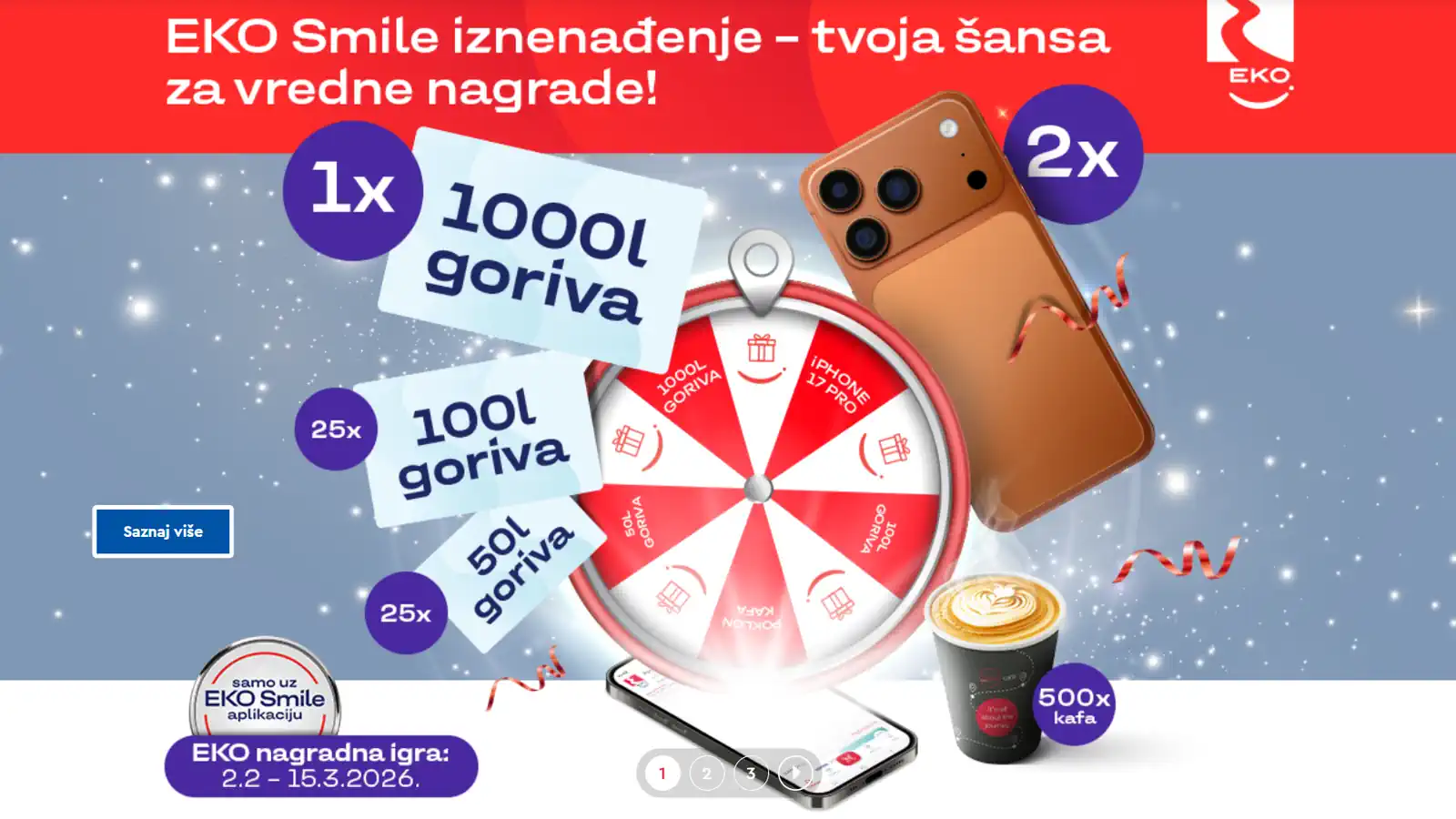 EKO nagradna igra 2026: EKO Smile točak sreće