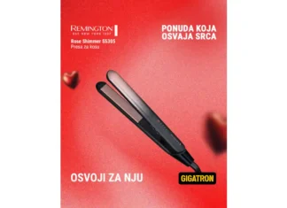 REMINGTON Rose Shimmer S5305 presa za kosu koja je poklon