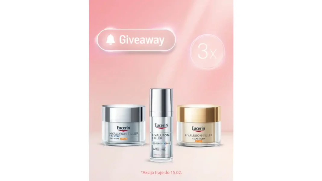 Lilly drogerie & Eucerin giveaway na Instagramu za 3 Eucerin paketa
