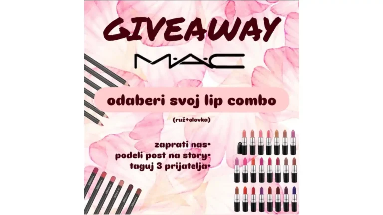 Maccosmetics Srbija giveaway za ruž i olovku po tvom izboru